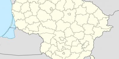 Harta e Lituanisë vektor
