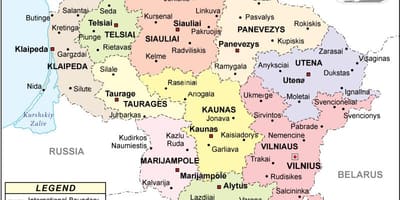 Harta e Lituanisë politike