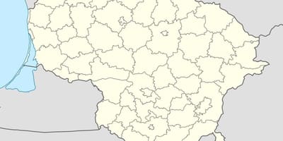 Harta e Lituanisë vektor